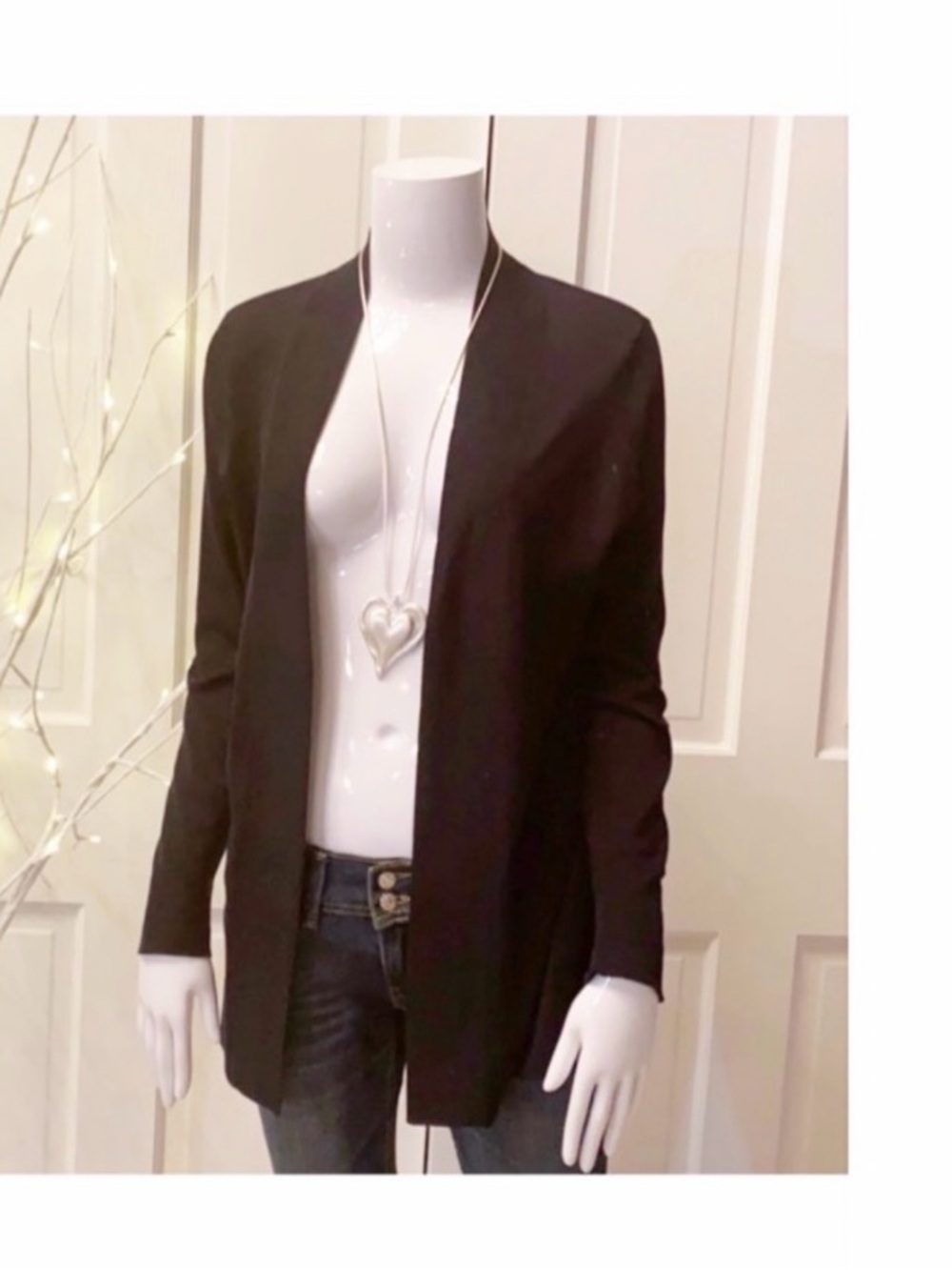 PER SE by CARLISLE • Beautiful Silk Cotton Blend Knit Cardigan Sweater